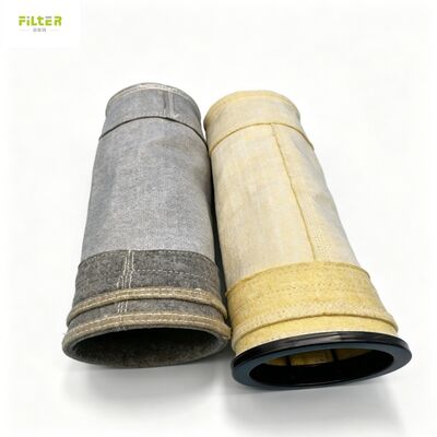Jakość  Manufacture High temperature PPS aramid fiberglass dust filter bag for baghouse Fabryka