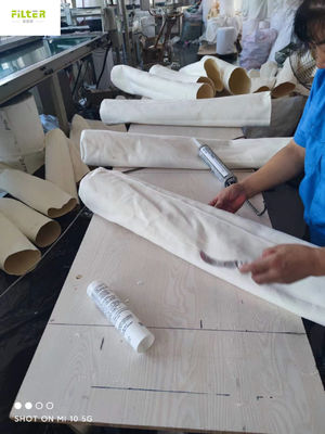 500GSM Aramid Nomex Filtry z pierścieniem SS i klejem o wysokiej temperaturze