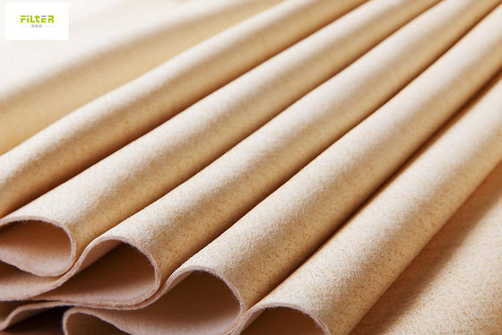 Wysokotemperaturowy worek z tkaniną do filtrowania pyłu z aramidu Nomex dla pyłu węglowego