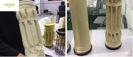 Płytkowane worki z filtrem pyłu przemysłowego Nomex do cementówek