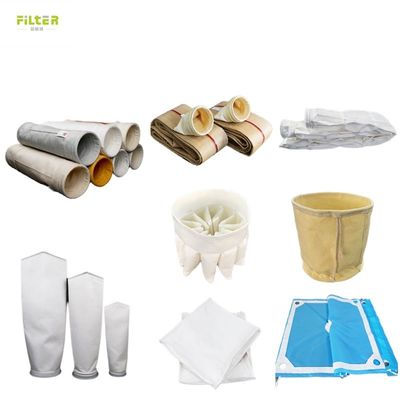 Przemysłowy Filter-Bag Production Filter Sleeves Dust Collector Polyester PPS PTFE P84 Nomex Fiberglass Bag Filter Dust Bag z filtrem