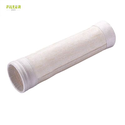 Fiberglass Nomex Polyester Filter Bag oferuje wydajność filtracji pyłu z wysoką przepuszczalnością powietrza i silną odpornością na kwas i alkalie