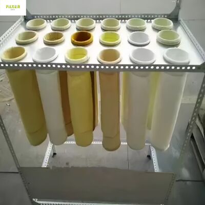 Worki filtrowe do zbierania pyłu wykonane z poliestru Nomex PTFE PPS P84 włókna szklane do zbierania pyłu w kopalni węgla cementowego i zakładzie stalowym