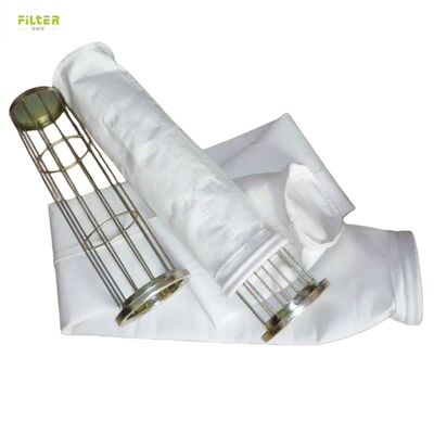 Przemysłowy worek filtrujący z PTFE z powłoką odpychającą wodę i olej i wysoką wytrzymałością na rozciąganie do zastosowań w spaleniu