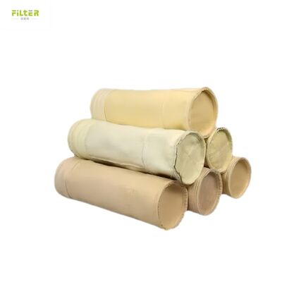 Industrial High Temperature Filter Bags Made from Needle Punched Polyester Felt with Reinforced Bottom for Dust Collection