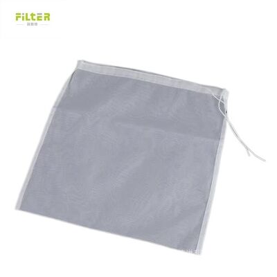Puszka filtrująca ciecz Trwała siatka nylonowa Materiał klasy spożywczej Design wielokrotnego użytku Fine Mesh Straining Multiple Micron Options Drawstring Closure