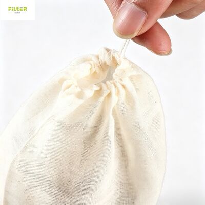 Puszka filtrująca ciecz Trwała siatka nylonowa Materiał klasy spożywczej Design wielokrotnego użytku Fine Mesh Straining Multiple Micron Options Drawstring Closure