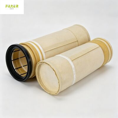 Robuste Staubfilterbeutel für Baghouse-Systeme. PPS säurebeständig, Aramid hochtemperaturbeständig und verschleißfest, Glasfaser für Rauchgas bei extremen Temperaturen.