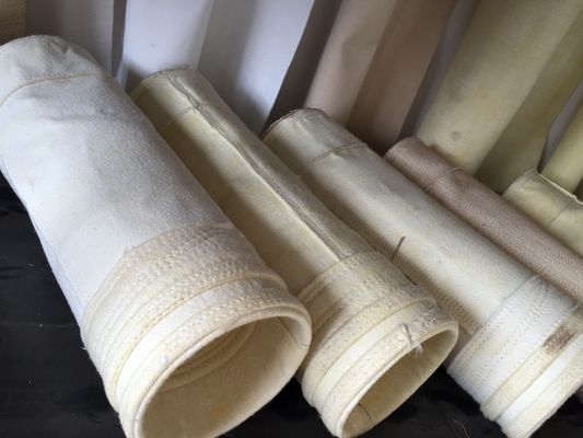Arcylowe worki filtrowe do zbierania pyłu z filtru igłowego z filtru 450GSM ~ 550GSM dla przemysłu cementu