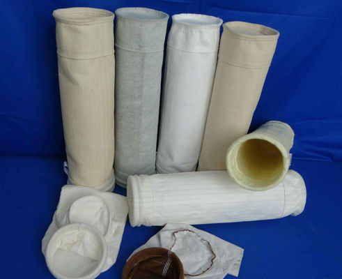 100% czystego PTFE Filter Bag Tkaniny Filter Plant Bags 1000mm~8000mm Długość