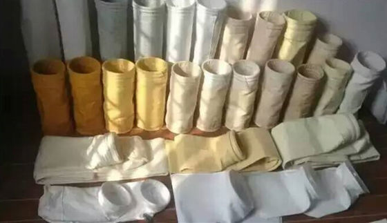 800GSM Wysokotemperaturowe worki filtrujące / kieszonkowe worki filtrujące z włókna szklanego FMS