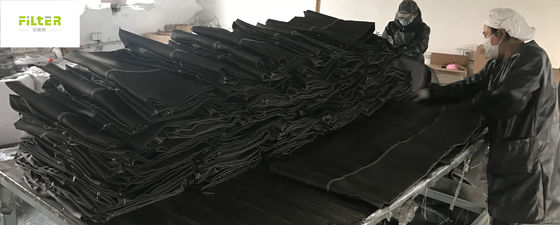 Czarny worek filtrujący włókno szklane do odporności na korozję w zakładach cementowych