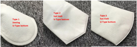 Woda / olej / PE płyn Filtr worek z plastikowym pierścieniem odporny na alkalizmy